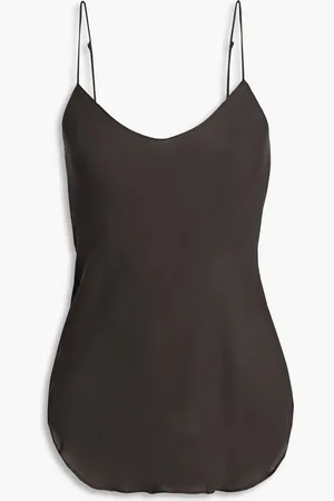 NILI LOTAN Isabella silk crepe de chine camisole - Metallic - S