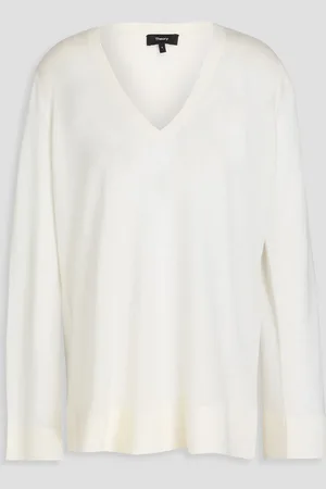 THEORY Wool-blend sweater - White - XS