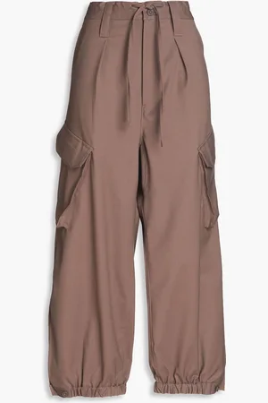 Y-3 Wool-blend twill cargo pants - Neutral - S