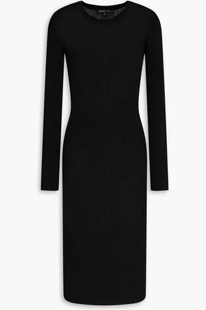 James Perse Ribbed linen-blend dress - - 0
