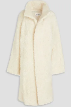 Maison Margiela Mohair and wool-blend bouclé coat - White - M