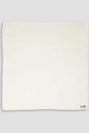Victoria Beckham Crinkled satin-jacquard scarf - White - OneSize