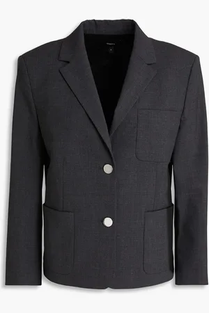 THEORY Wool-blend blazer - Gray - US 14