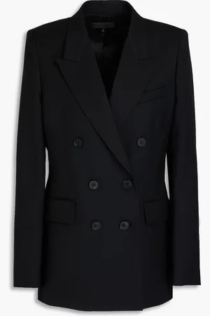 NILI LOTAN Valerie double-breasted wool-blend twill blazer - - US 10
