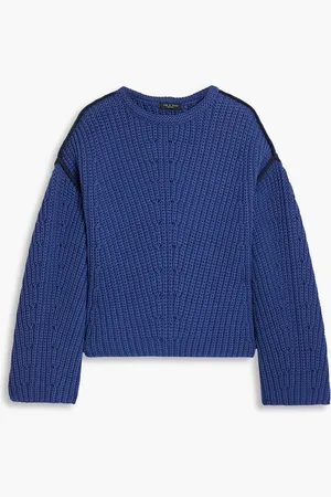 RAG&BONE Shane ribbed cotton-blend sweater - Blue - L