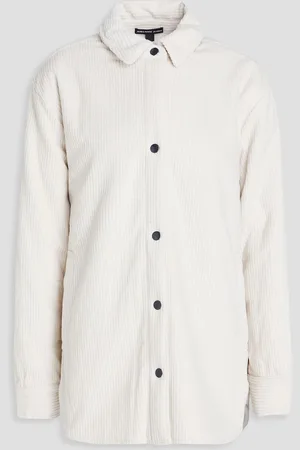James Perse Cotton and wool-blend corduroy jacket - White - 1