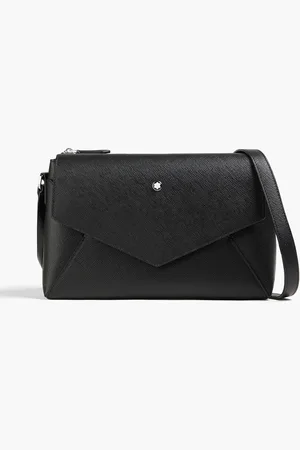 Montblanc Textured-leather messenger bag - - OneSize