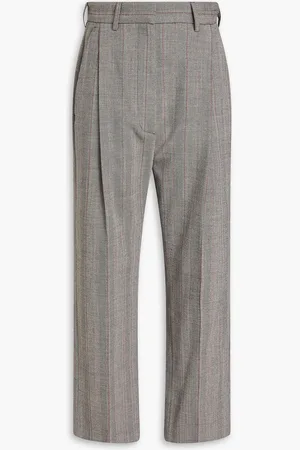 Maison Margiela Pleated printed twill straight-leg pants - - IT 40
