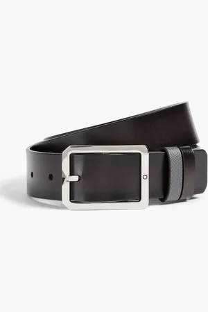 Montblanc Reversible leather belt - Brown - ONESIZE