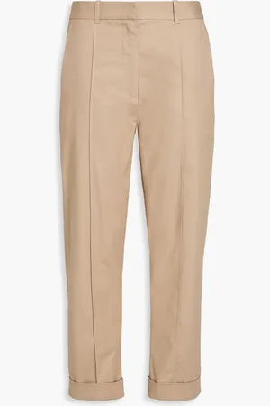 3.1 Phillip Lim Cropped cotton-blend tapered pants - Neutral - US 10