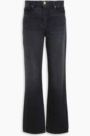 Frame High-rise straight-leg jeans - Gray - 23