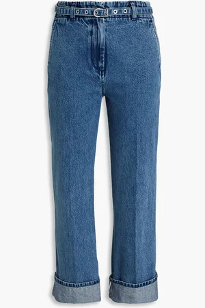 3.1 Phillip Lim Belted high-rise kick-flare jeans - Blue - US 2