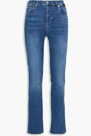 Frame High-rise straight-leg jeans - Blue - 27