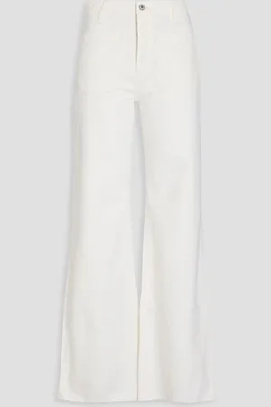 NILI LOTAN Florence high-rise flared jeans - White - 29