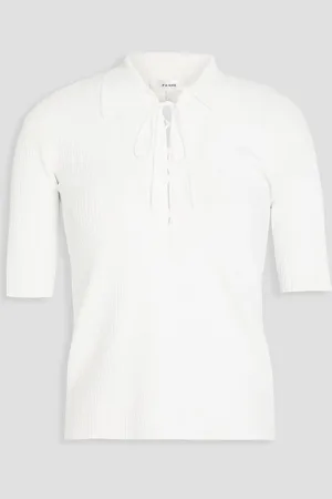 Frame Ribbed-knit top - White - XS