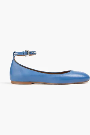 See by Chloé Lynette crystal-embellished leather ballet flats - - EU 36