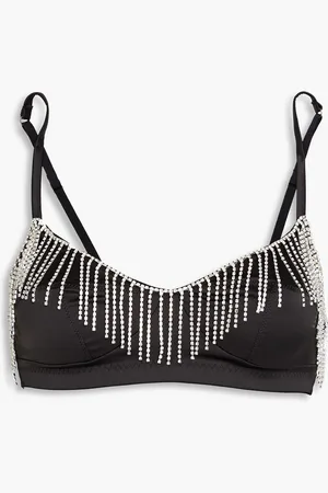 LOVE Stories Celia crystal-embellished satin bra - - IT III A