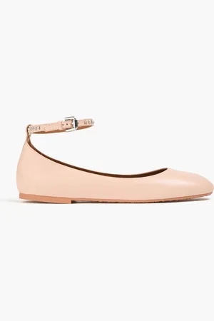 See by Chloé Lynette crystal-embellished leather ballet flats - - EU 35