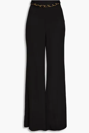 ZIMMERMANN Embellished crepe flared pants - - 0