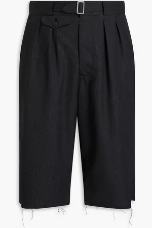 Maison Margiela Pleated wool-twill shorts - Gray - IT 44