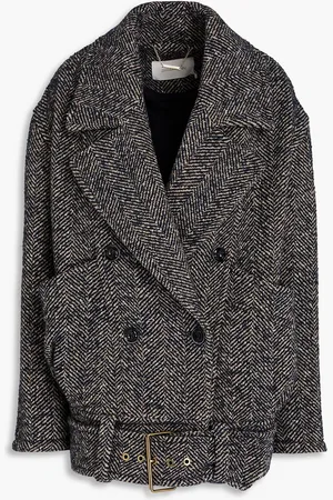 ZIMMERMANN Herringbone tweed coat - Blue - 2