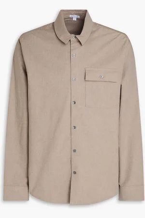 James Perse Stretch-cotton poplin shirt - Neutral - 3