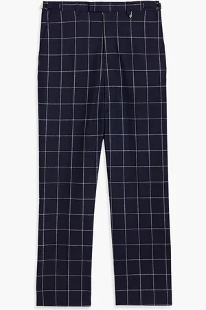 Acne Studios Checked wool-blend pants - Blue - IT 44