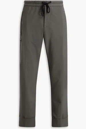 Y/OSEMITE Cotton-blend twill drawstring track pants - - 4