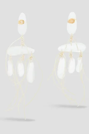 ZIMMERMANN Gold-tone crystal earrings - White - OneSize