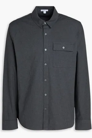 James Perse Stretch-cotton poplin shirt - Gray - 1