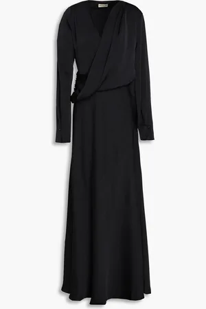 Nicholas Draped satin maxi dress - - US 4