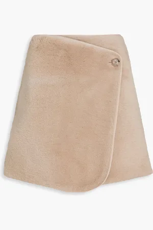 By Malene Birger Chani shearling mini wrap skirt - - DE 40