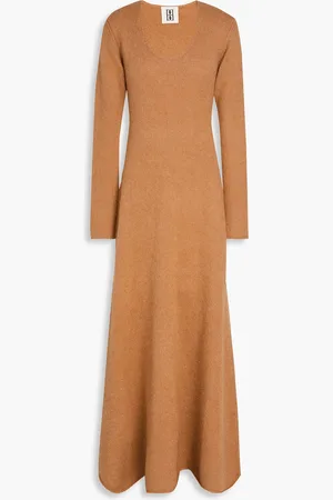 By Malene Birger Brinah brushed knitted midi dress - Brown - S