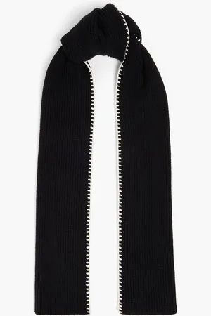 RAG&BONE Ingrid whipstitched ribbed wool scarf - - OneSize