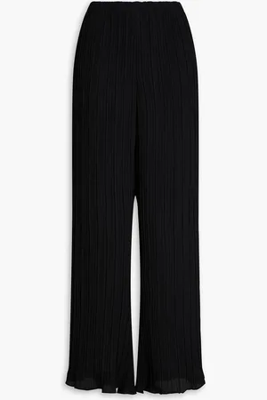 By Malene Birger Darja plissé-crepe wide leg pants - - DE 44