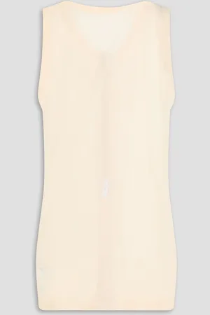 Helmut Lang Cotton-jersey tank - White - L