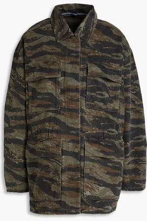 Alexander Wang Camouflage-print denim jacket - Green - L