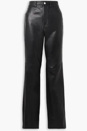 Wandler Aster leather straight-leg pants - - L