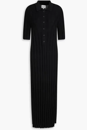 Loulou Studio Elyna ribbed silk-blend midi shirt dress - - L