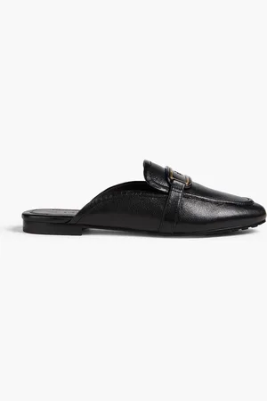 Tory Burch Embellished leather slippers - - US 6.5