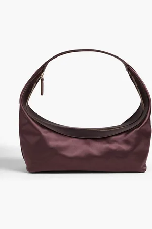 Loulou Studio Tania satin shoulder bag - Burgundy - OneSize