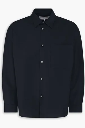 Frame Wool and mohair-blend shirt - Blue - XL