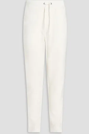James Perse Waffle-knit cotton and cashmere-blend sweatpants - White - 4