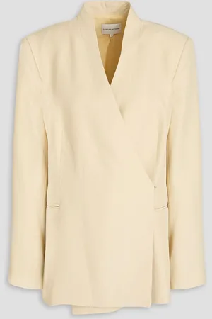 Loulou Studio Lahari crepe blazer - White - XL