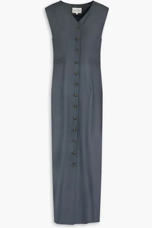 Loulou Studio Idika wool-twill midi dress - Blue - XS