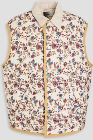 Isabel Marant Quilted floral-print cotton waistcoat - White - S