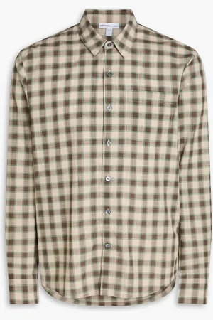 James Perse Madras checked cotton shirt - Neutral - 4