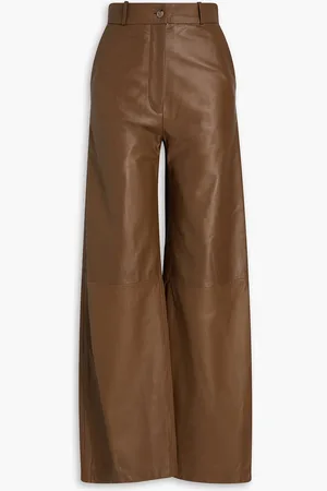 Loulou Studio Noro leather wide-leg pants - - XL