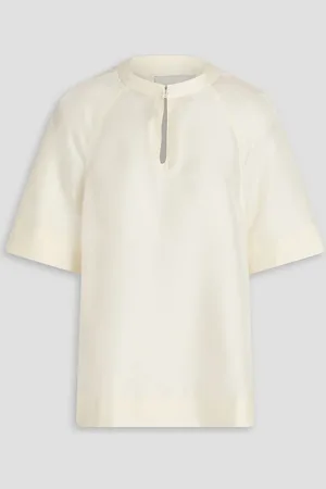 Loulou Studio Zeus silk-twill top - White - S
