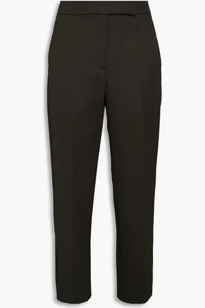 Tory Burch Wool-twill straight-leg pants - Green - US 4